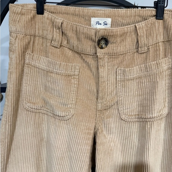 Per Se Tan Corduroy Cropped Pants size 8 - Picture 3 of 11